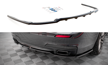 Central Rear Splitter (with vertical bars) BMW 7 M-Pack F01 - Gloss Black