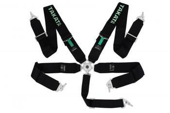 Racing seat belts 5p 3" Black Takata Replica harness