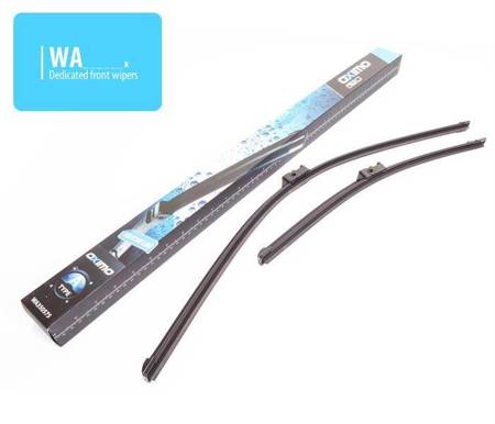 Front set dedicated silicon wiperblades Ford Focus II Peugeot 207