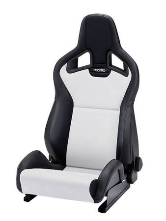 Racing Seat Recaro Sportster CS SAB with heating Artificial leather Black / Dinamica Silver