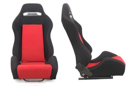 Racing seat R-LOOK Velvet Black Red