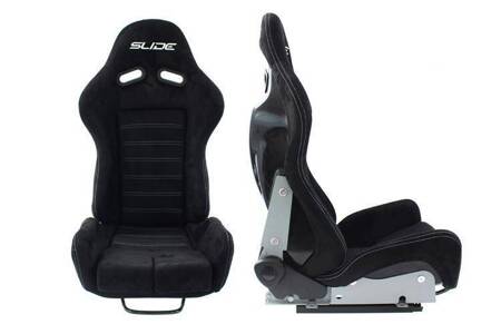 Racing seat SLIDE X3 suede Black M