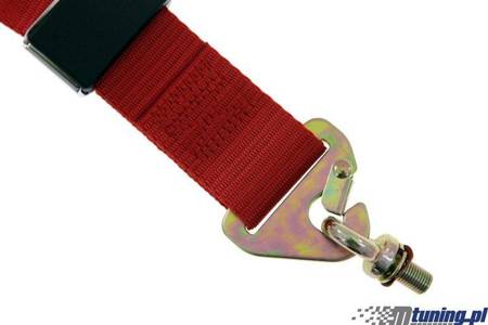 Racing seat belts 4p 3" Red - Pro Sport