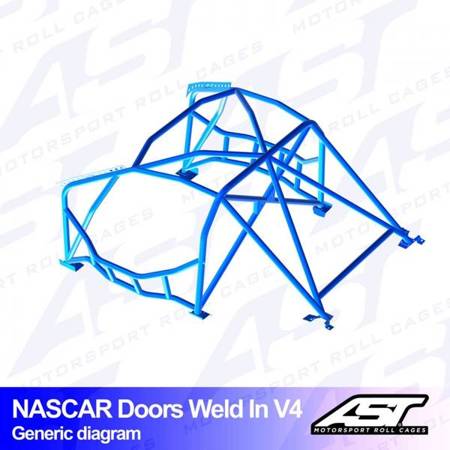 Roll Cage NISSAN 350Z (Z33) 3-doors Coupe WELD IN V4 NASCAR-door