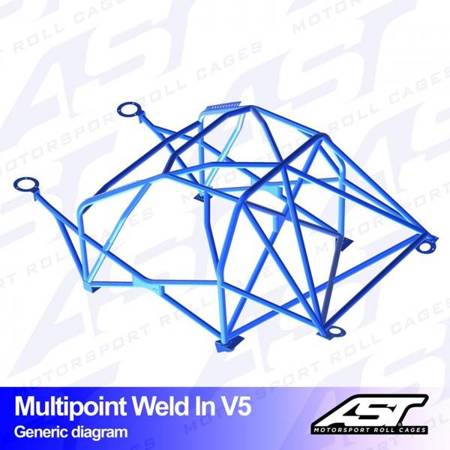 Roll Cage NISSAN 370Z (Z34) 3-doors Coupe MULTIPOINT WELD IN V5
