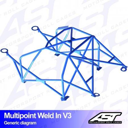 Roll Cage VOLVO 945 5-door Wagon MULTIPOINT WELD IN V3