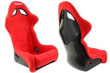 Fotel Sportowy Bimarco Futura Welur Red FIA