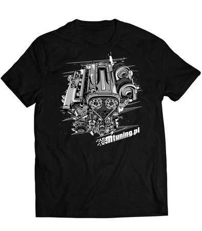 Koszulka T-Shirt MTuning Czarna Engine RB25 L